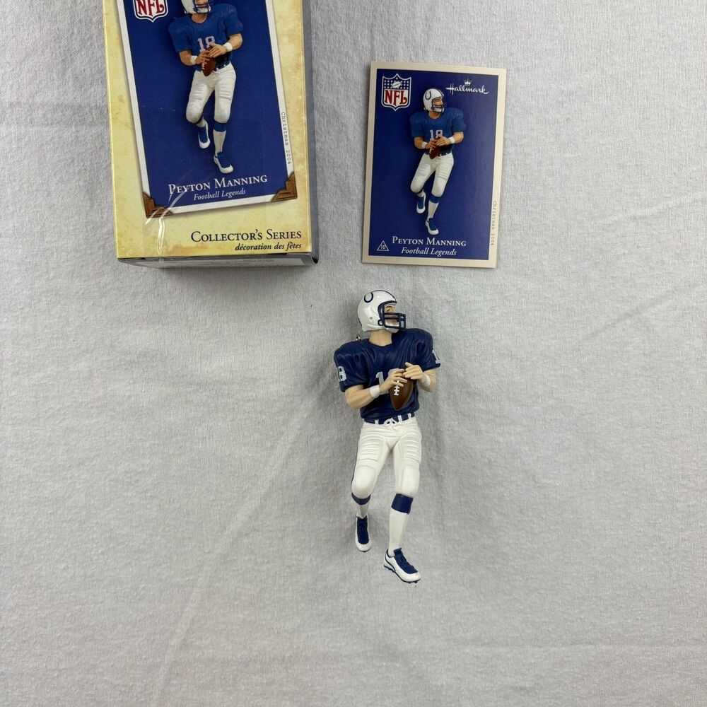 Peyton Manning Indianapolis Colts NFL Christmas Ornament Hallmark 2004 Collector